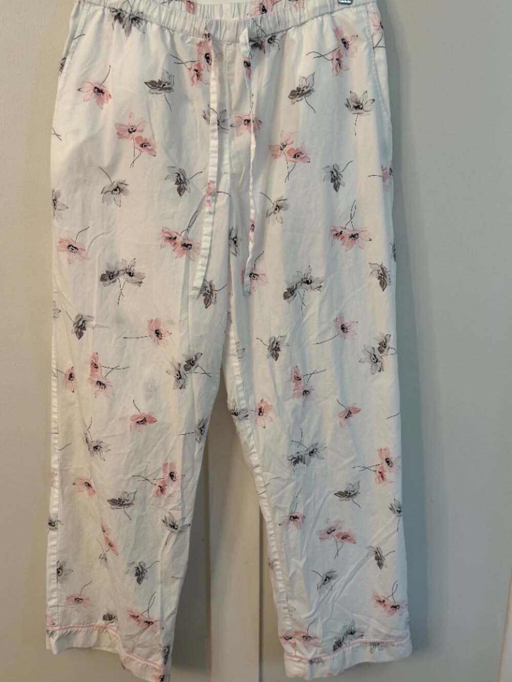 Haven Well Within Pajama Set Medium Long Sleeve Floral White Cotton - Picture 2 of 16